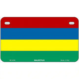 Mauritius Flag Metal Novelty License Plate 7" x 4" (MP)