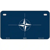 Nato Flag Metal Novelty License Plate 7" x 4" (MP)