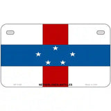Netherlands Antilles Flag Metal Novelty License Plate 7" x 4" (MP)