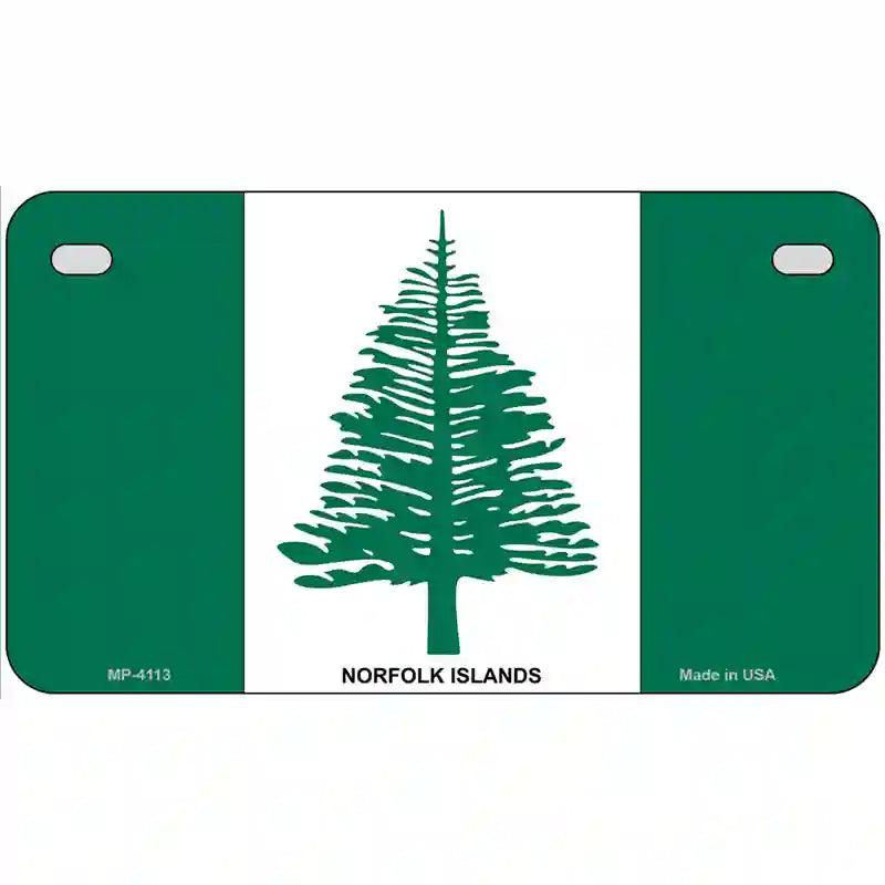 Norfolk Islands Flag Metal Novelty License Plate 7" x 4" (MP)