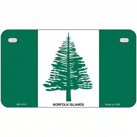 Norfolk Islands Flag Metal Novelty License Plate 7" x 4" (MP)