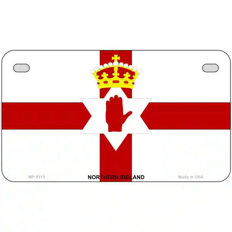 Northern Ireland Flag Metal Novelty License Plate 7" x 4" (MP)