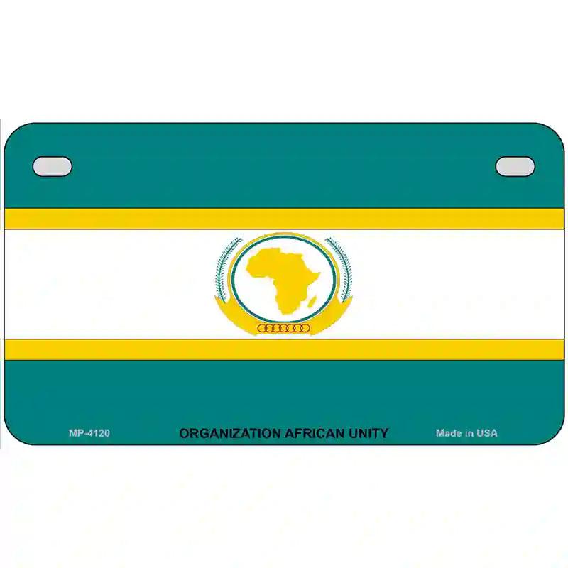 Organization African Unity Flag Metal Novelty License Plate 7" x 4" (MP)