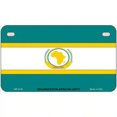 Organization African Unity Flag Metal Novelty License Plate 7" x 4" (MP)