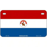 Paraguay-REV Flag Metal Novelty License Plate 7" x 4" (MP)