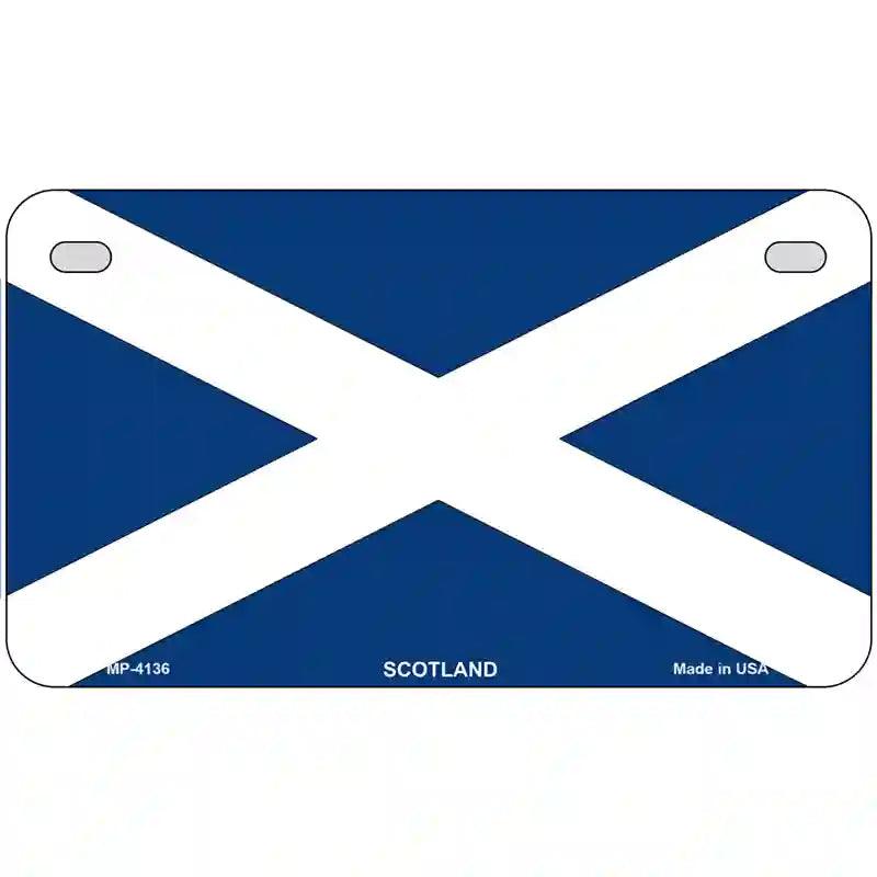 Scotland Flag Metal Novelty License Plate 7" x 4" (MP)
