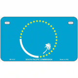 South Pacific Commission Flag Metal Novelty License Plate 7" x 4" (MP)