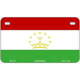 Tajikistan Flag Metal Novelty License Plate 7" x 4" (MP)