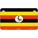 Uganda Flag Metal Novelty License Plate 7" x 4" (MP)