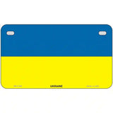 Ukraine Flag Metal Novelty License Plate 7" x 4" (MP)