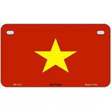 Vietnam Flag Metal Novelty License Plate 7" x 4" (MP)