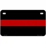 Thin Red Line Fire Metal Novelty License Plate 7" x 4" (MP)