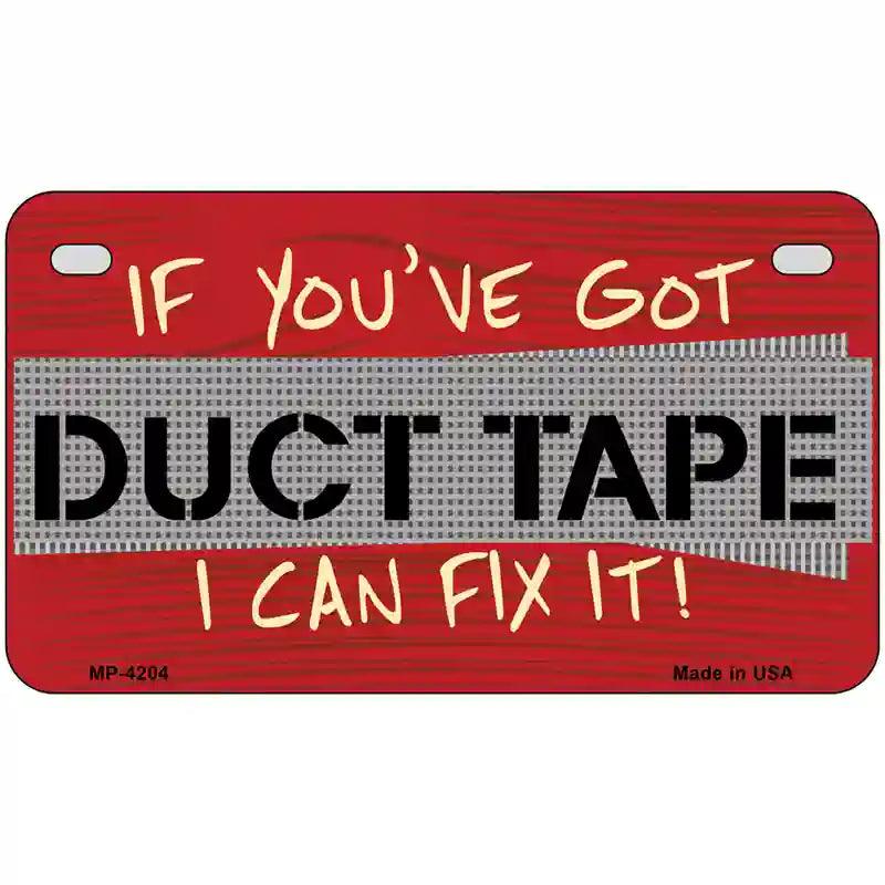 Duct Tape Metal Novelty License Plate 7" x 4" (MP)