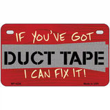 Duct Tape Metal Novelty License Plate 7" x 4" (MP)
