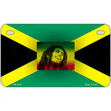 Jamaica Flag Bob Marley Metal Novelty License Plate 7" x 4" (MP)