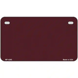 Burgundy Metal Novelty License Plate 7" x 4" (MP)