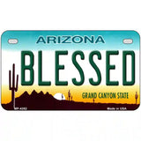 Blessed Arizona Novelty Metal License Plate 7" x 4" (MP)