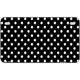 Black White Polka Dot Metal Novelty License Plate LP-4365 7" x 4" (MP)