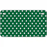 Green White Polka Dot Metal Novelty License Plate LP-4367 7" x 4" (MP)