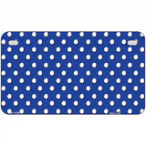 Blue White Polka Dot Metal Novelty License Plate LP-4368 7" x 4" (MP)