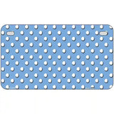 Light Blue White Polka Dot Metal Novelty License Plate LP-4375 7" x 4" (MP)