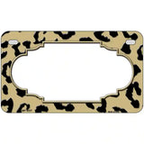 Gold Black Cheetah Scallop Metal Novelty License Plate 7" x 4" (MP)
