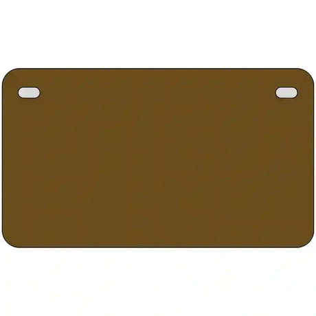 Brown Solid Metal Novelty License Plate 7" x 4" (MP)