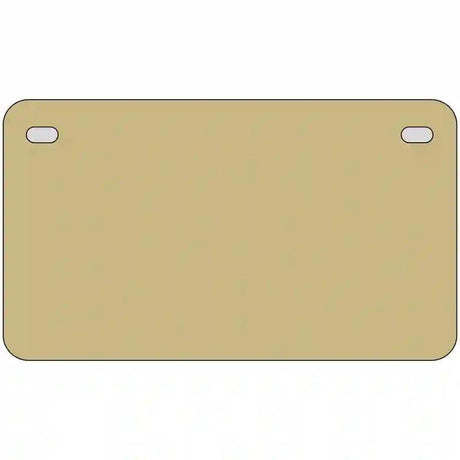 Gold Solid Metal Novelty License Plate 7" x 4" (MP)
