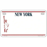 New York Novelty State Blank Metal License Plate 7" x 4" (MP)