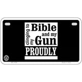 My Bible And My Gun Metal Novelty License Plate 7" x 4" (MP)