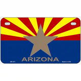 Arizona State Flag Metal Novelty License Plate 7" x 4" (MP)