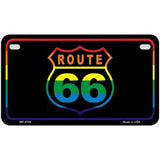 Route 66 Metal Novelty License Plate 7" x 4" (MP)
