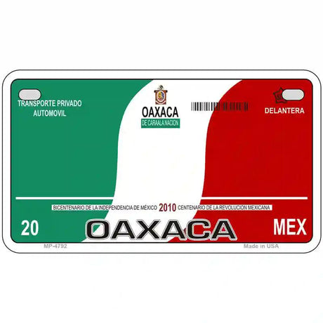 Oaxaca Mexico Novelty Metal License Plate 7" x 4" (MP)