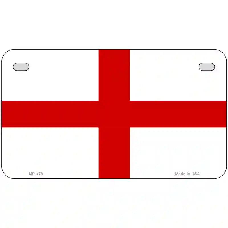 England Flag Metal Novelty License Plate 7" x 4" (MP)
