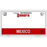 Sonora Mexico Novelty Metal License Plate 7" x 4" (MP)
