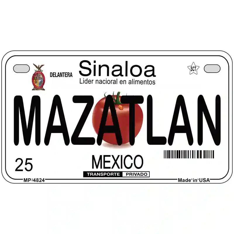 Mazatlan Mexico Novelty Metal License Plate 7" x 4" (MP)