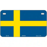 Sweden Flag Metal Novelty License Plate 7" x 4" (MP)