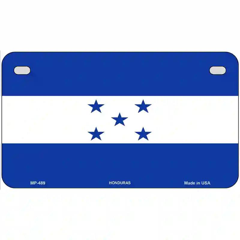 Honduras Flag Metal Novelty License Plate 7" x 4" (MP)