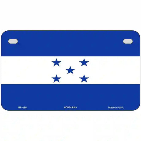 Honduras Flag Metal Novelty License Plate 7" x 4" (MP)