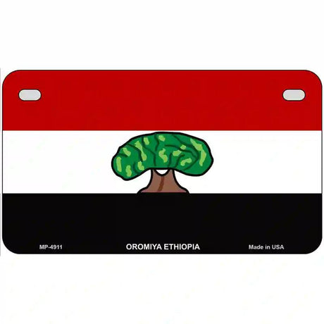 Oromiya Ethiopia Flag Metal Novelty License Plate 7" x 4" (MP)