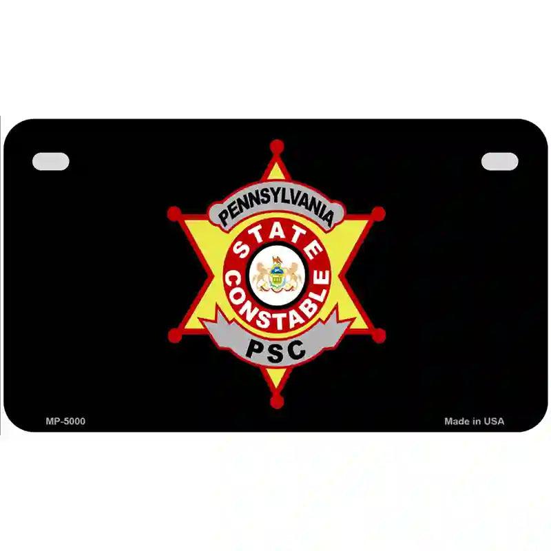 PA Constable Star Metal Novelty License Plate 7" x 4" (MP)