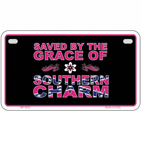 Southern Charm Metal Novelty License Plate 7" x 4" (MP)