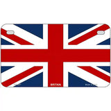 Britain Flag Metal Novelty License Plate 7" x 4" (MP)