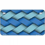 Weave Blue Metal Novelty License Plate 7" x 4" (MP)