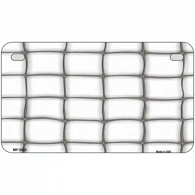 Web White Metal Novelty License Plate 7" x 4" (MP)