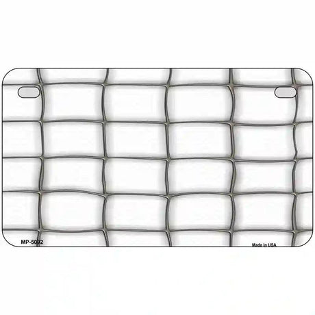Web White Metal Novelty License Plate 7" x 4" (MP)