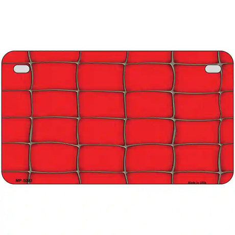 Web Red Metal Novelty License Plate 7" x 4" (MP)