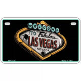 Welcome To Las Vegas Novelty Metal License Plate 7" x 4" (MP)