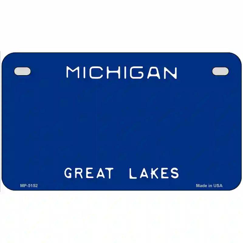 Michigan Great Lakes Plate Novelty State Blank Metal License Plate 7" x 4" (MP)