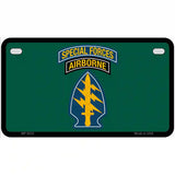 Special Forces Novelty Metal License Plate 7" x 4" (MP)